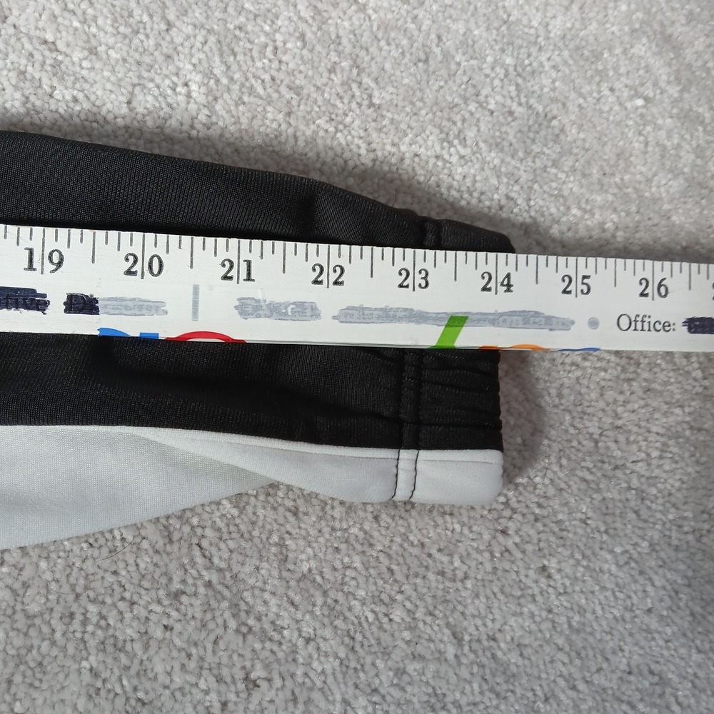 Womens Puma Long Sleeve Athletic Coat Small Black & White Old School Full Zip - Picture 8 of 13